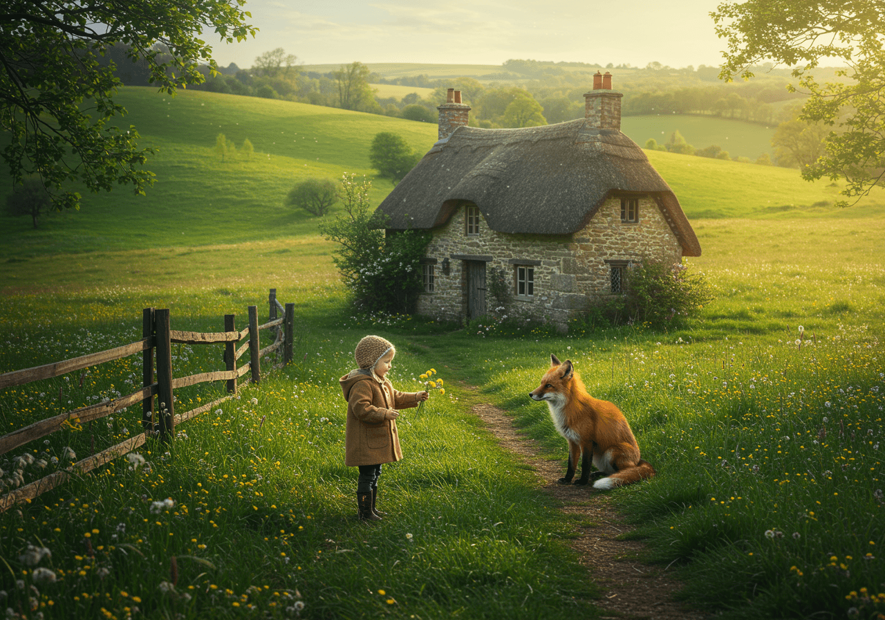 Cinematic photo-inspired illustration style